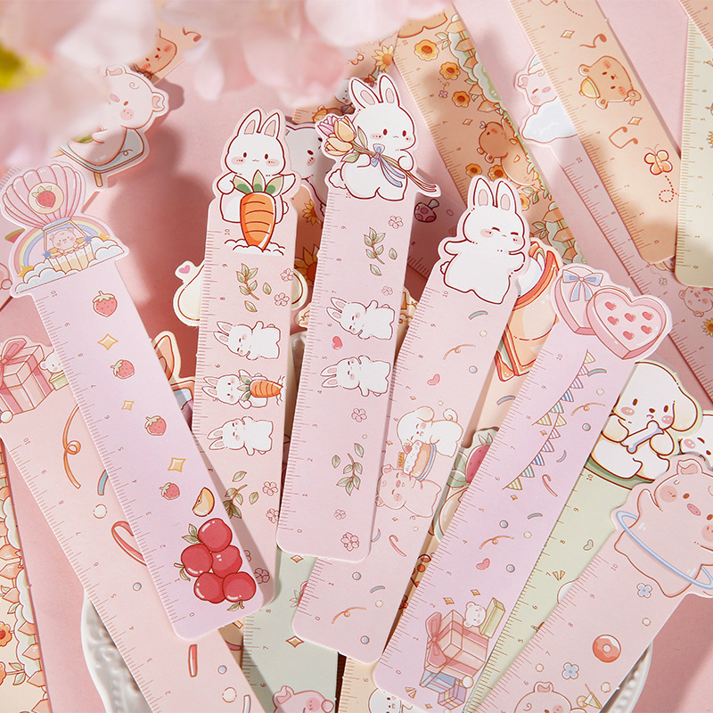 沐染纸质书签 元气团子酱系列 可爱卡通动物礼物留言卡 30张入