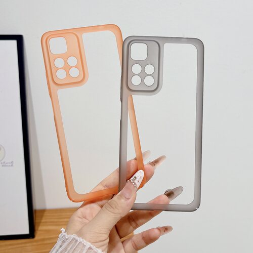 适用于红米Note11手机壳边框无背版红米Note11pro保护套Redmi散热镂空透气Note11Pro+裸机手感超薄磨砂防摔潮
