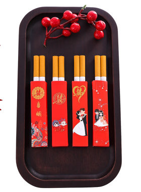 结婚喜烟盒纸便宜中式喜庆