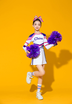 儿童专业啦啦操拉拉队比赛演出服中小学生健身操竞技运动会体操服