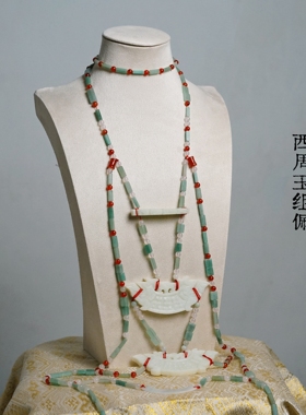 项链玉璜小轩窗玉仿古女玛瑙
