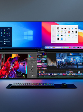 联合创新 INNOCN 43.8英寸上下屏组合 双屏搭配桌搭效果电竞44C1G