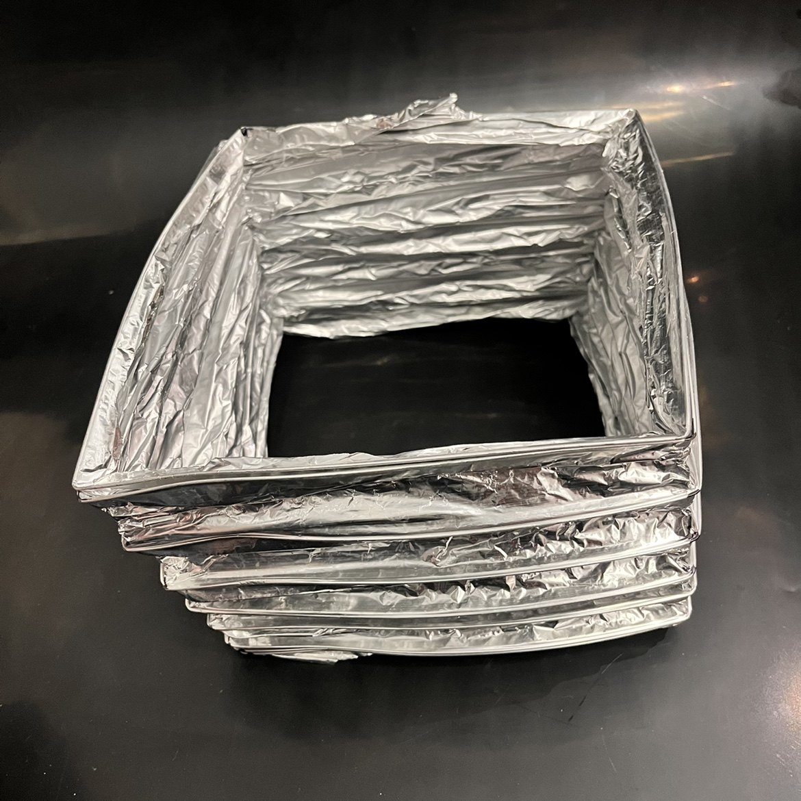 方形保温管方形铝箔排烟管