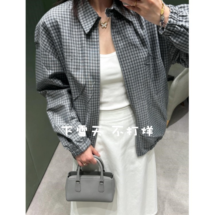 谱家！鼎级！男女同款格纹府绸双面穿外套夹克