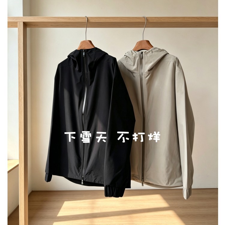 M0N家！鼎级！男士户外防风防水压胶连帽冲锋衣夹克外套 Bise