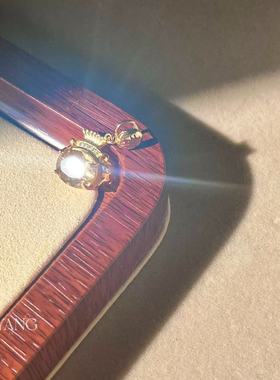 澜山能量黄水晶招财喜金土项链