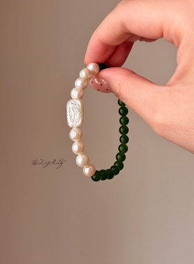 2YANG原创设计翠微新中式天然螺纹珍珠手链女百搭简约单品