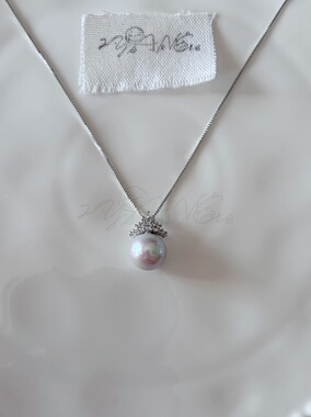 「戴妃」天然稀有强光大点位珍珠项链小红书爆款女王饰品生日礼物