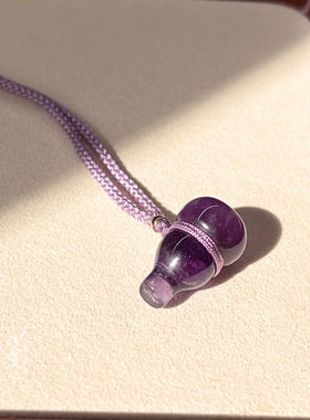 澜山能量福禄紫水晶项链喜火