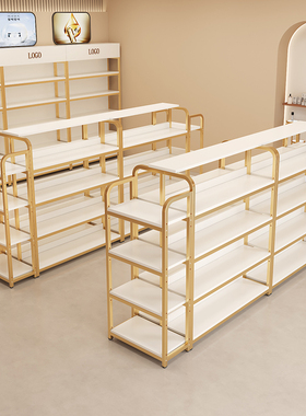 中岛柜双面超市货架置物架展示台展示架多层零食文具店化妆品展柜