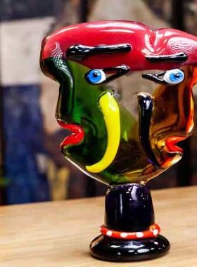 穆拉诺毕加索人脸摆件