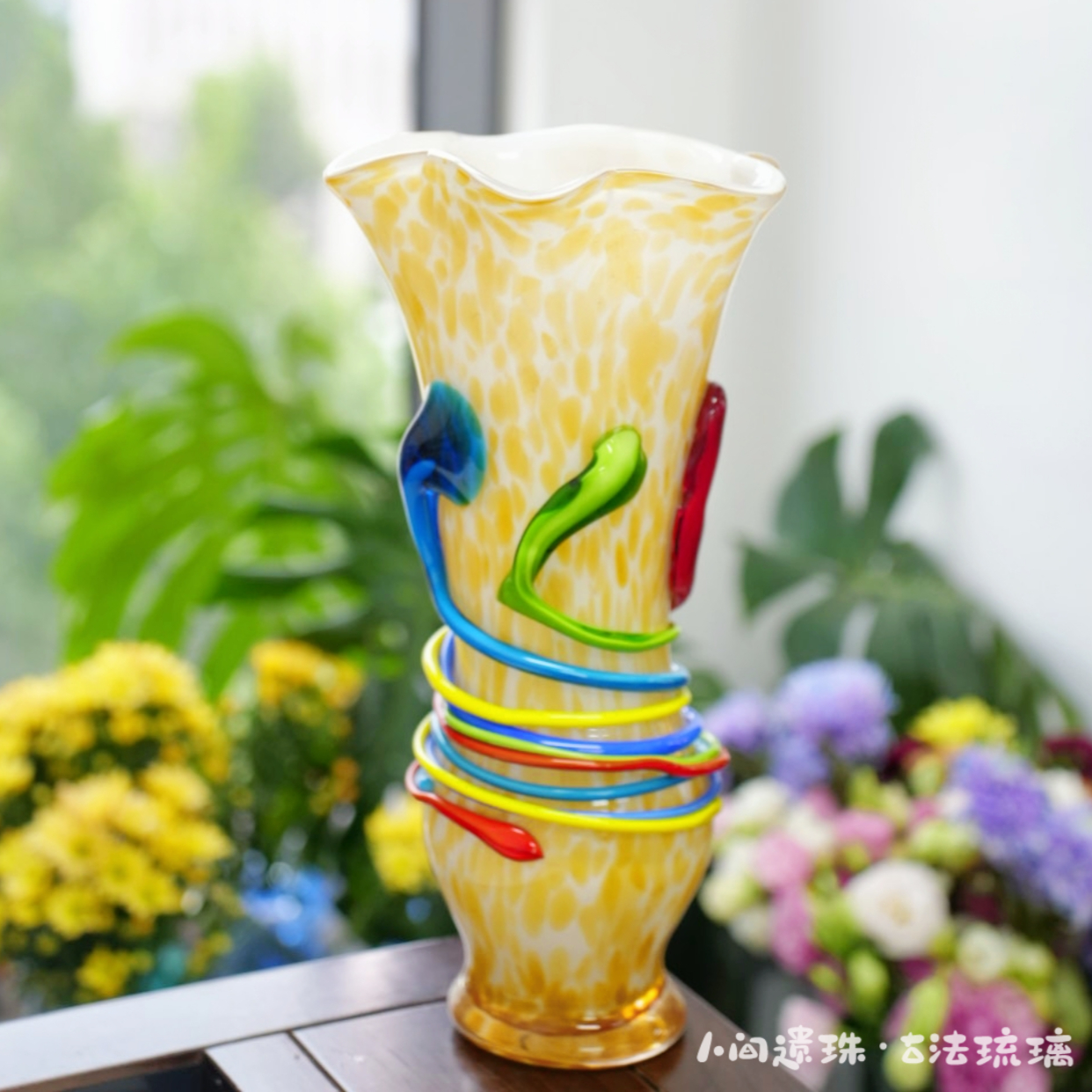 人间遗珠梨花先雪琉璃花瓶