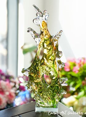 卡罗尔生命树琉璃创意摆件