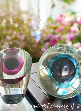 琉璃花瓶艺术抽象装饰品