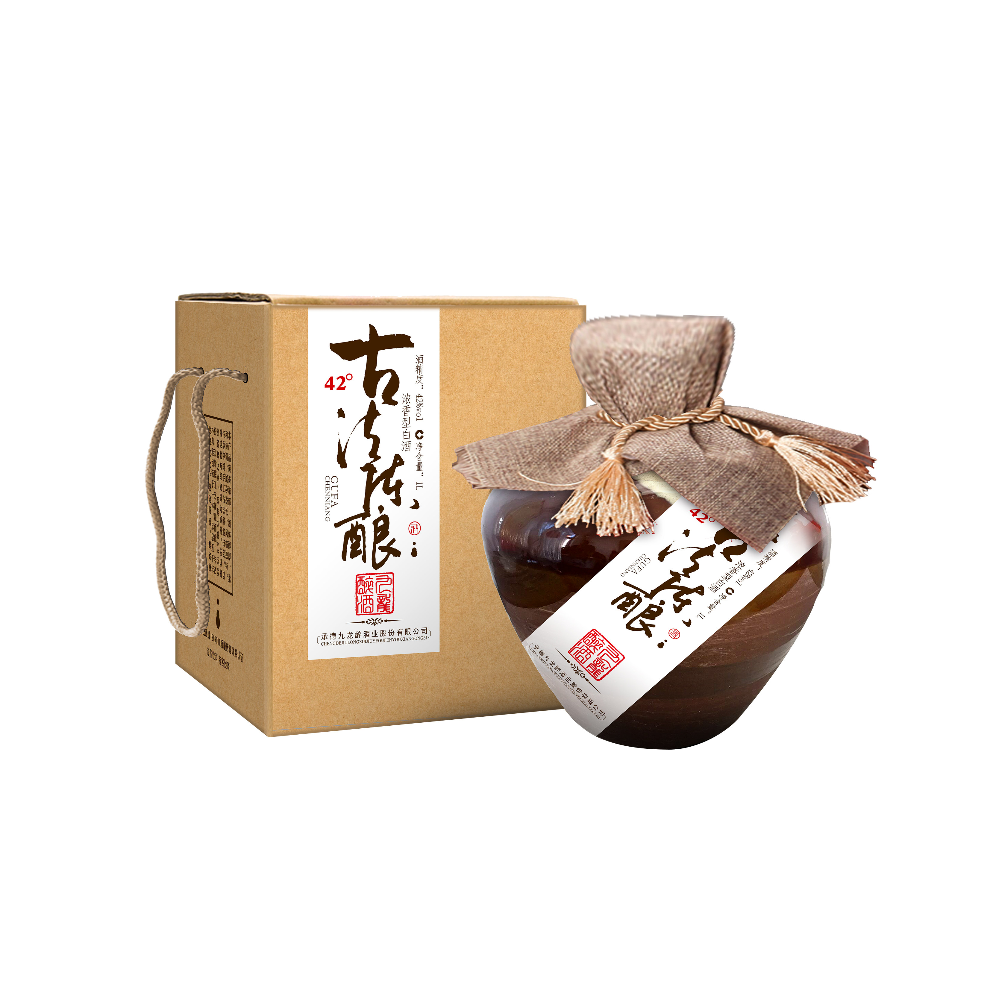 酒厂直营 九龙醉 古法陈酿 浓香型42度 纯粮酿造 1000ml 特价包邮