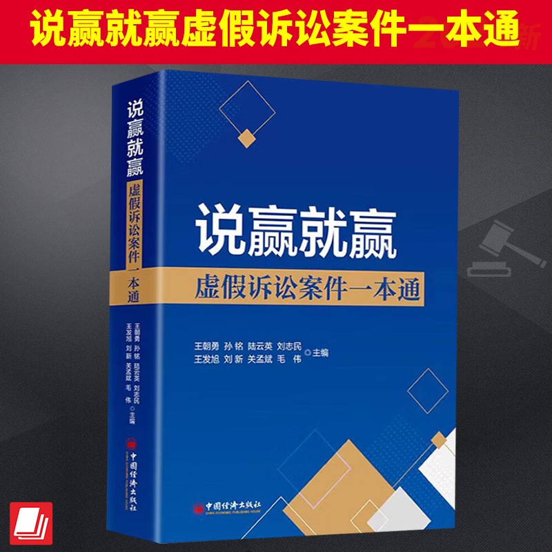 正版2024年说赢就赢虚假诉讼案件一本通 王朝勇等主编虚假诉讼典型案例司法解释指导性案例法律法规读物书籍 中国经济出版社