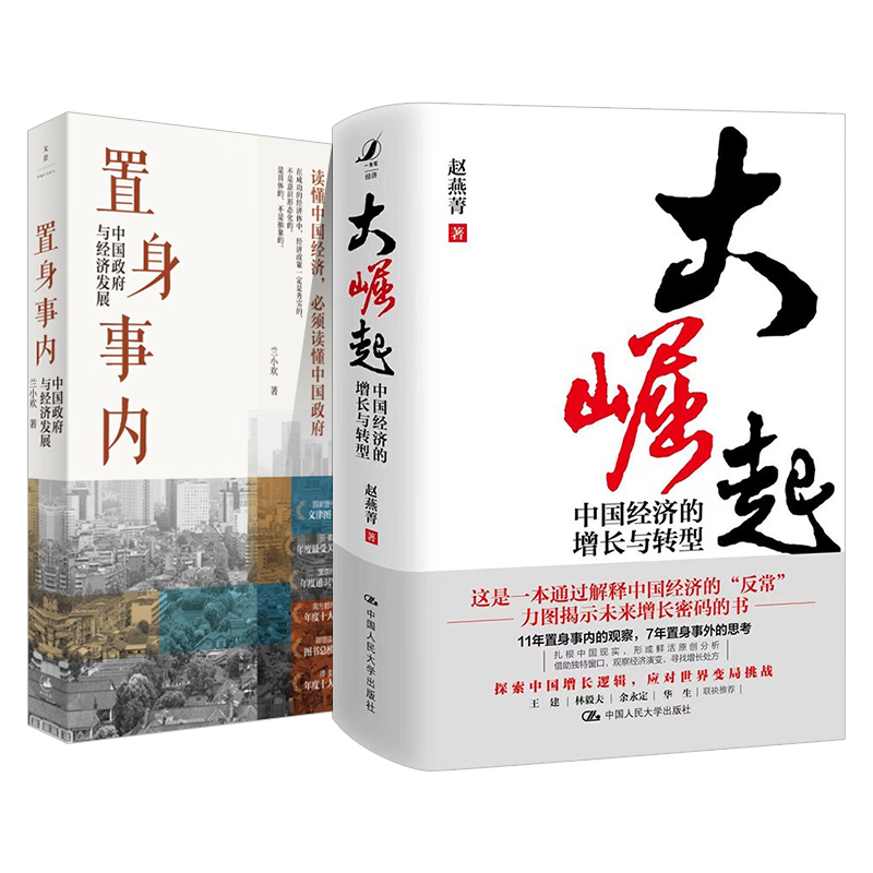 【全2册】大崛起:中国经济的增长与转型+置身事内 中国政府与经济发展使用感如何?