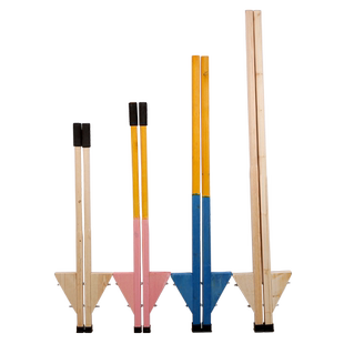 木高跷儿童幼儿园成人小学生民间传统实木铁质长柄手扶踩高跷脚架