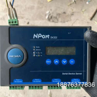 NPORT 5430I摩莎MOXA串口服务器，原装拆机件，现