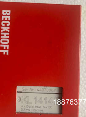 倍福模块 KL1414  原装正品 包装齐全 实物拍摄议价