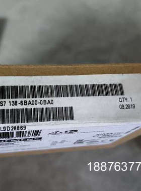 6ES7138-6BA00-0CA0   1台2019年09