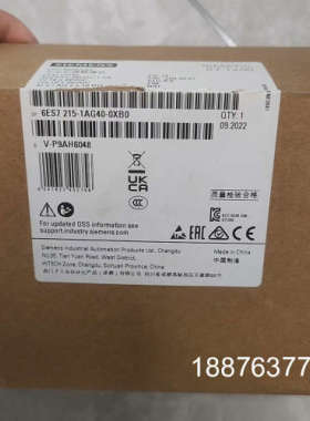 6ES7215-1AG40-0XB0   1台原装全新202