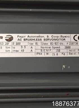 发格伺服电机FXM53.20F.10.000原装拆机实物拍摄议价