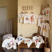 yummyrocky原创插画有机棉环保数码 直喷白墨印花数字生日T