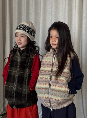 【无补】yummyrocky加厚色织仿羊羔毛永久抑菌小立领马甲