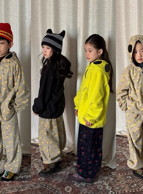 yummyrocky进口机刺绣永久抑菌抓绒奥特曼外套/碎花外套/碎花卫裤