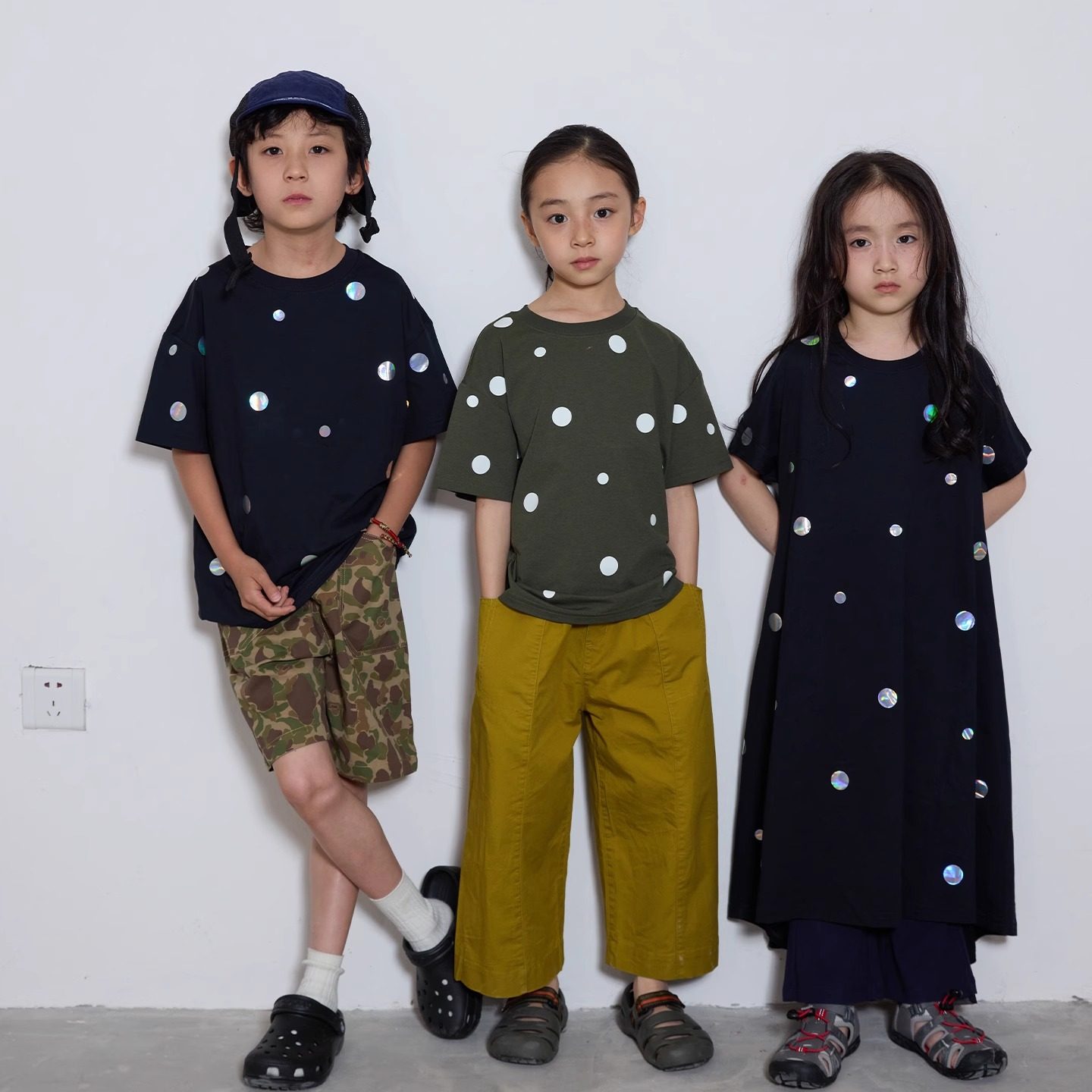 yummyrocky原纱速干/UPF50＋镭射夜光波点棉感短袖/连衣裙,童装/婴儿装/亲子装,T恤,淘宝优惠券,粉丝福利购,淘宝优惠卷