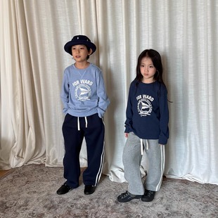 yummyrocky百搭兒童香蕉衛褲 新款 超火純棉親子運動休閑褲 2025秋季