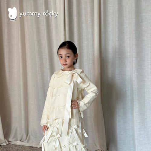 yummyrocky亲子【定制无补】古董蕾丝A类重工千层外套