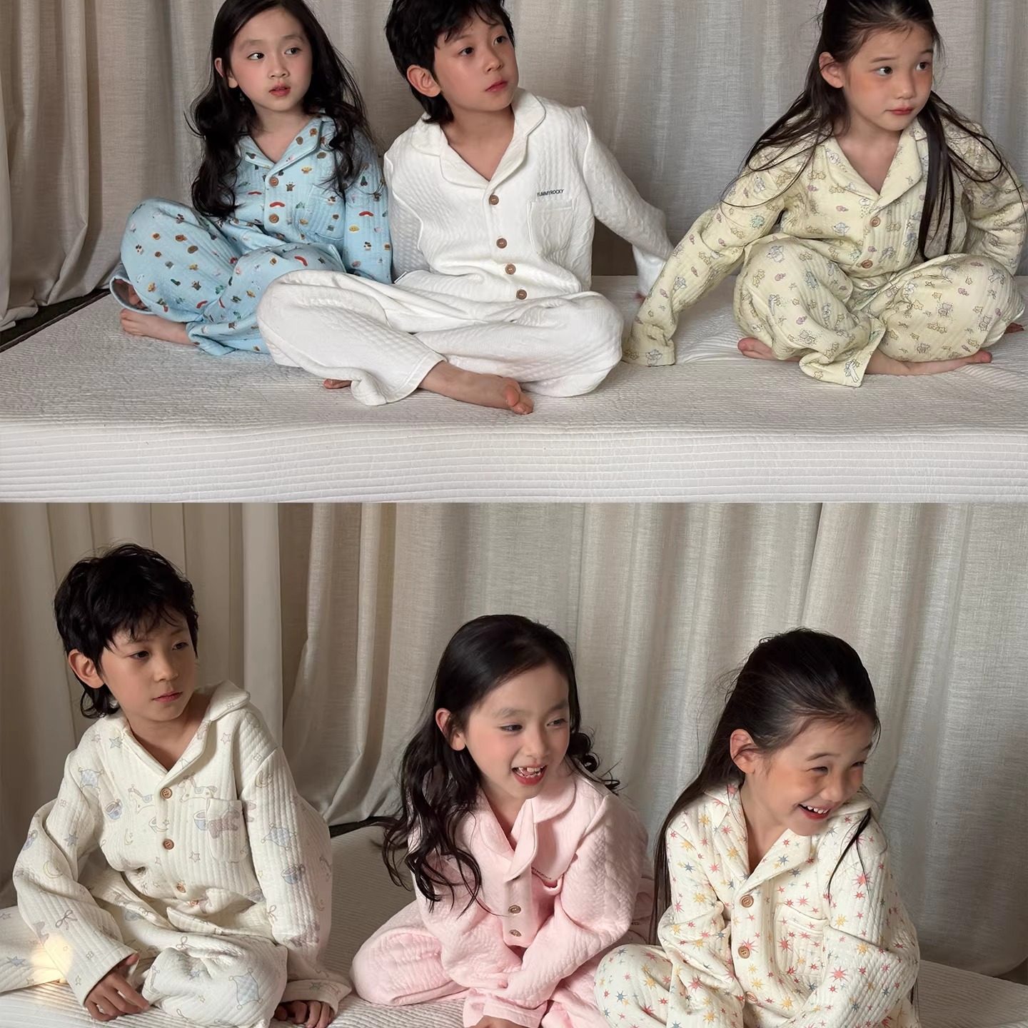 【无补】yummyrocky进口机刺绣/环保满印100棉夹棉居家棉服套装,童装/婴儿装/亲子装,家居服套装,淘宝优惠券,粉丝福利购,淘宝优惠卷