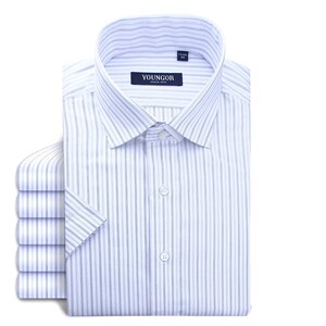 SDP03雅戈尔  新款夏男士短袖衬衫DP全棉免熨烫格子衬衣 多色可选