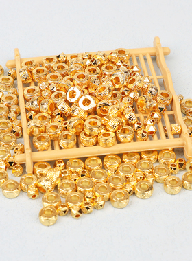 锌合金镀金隔珠隔片手链配件