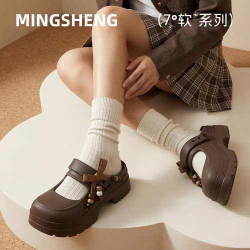 夏季女厚底防滑增高玛丽珍凉鞋