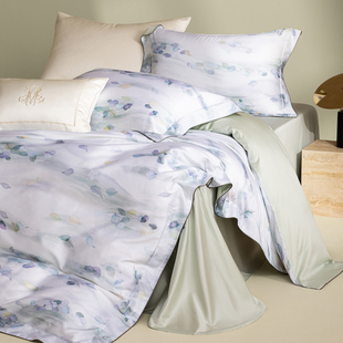 2026新款超细旦天丝棉法式美学数码印花四件套-如梦令