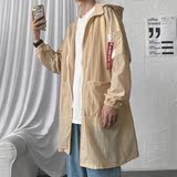 夏季情侣港风宽松防晒潮流衣服风衣中长款B358-F22-P50控58，男装防晒衣，电商B345