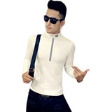 秋冬T恤加绒打底衫加绒加厚高领B345-T65-P30，男装T恤，电商B345