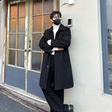 秋冬男士中长款风衣宽松过外套呢子大衣B358-F112-P125加棉P135，男装风衣，电商B345