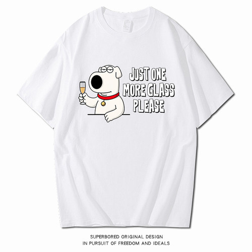 FamilyGuy布莱恩狗恶搞之家t恤
