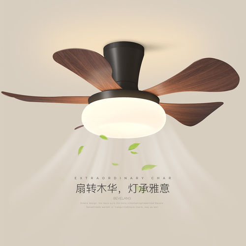 美式复古卧室风扇灯中胡