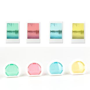 适用 拍立得mini11 12四色滤镜 相机配件 高清 变色镜