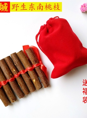 桃树枝野生东南桃木棍天然原木惊吓哭婴儿童孕妇随身护身挂件肥城