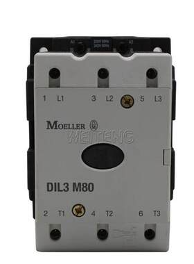 交流接触器DIL 3M80三相37KW金钟默勒80A常开常闭