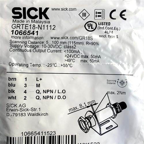 德国西克SICK光电开关GRTE18-N1112 GRTE18-N1142  GRTE18-P1112