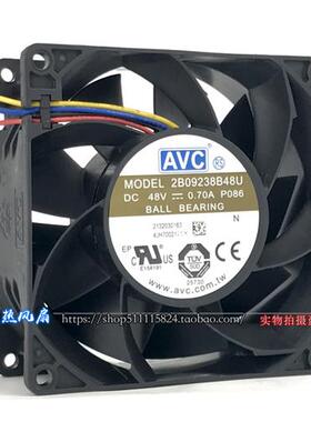 原装奇宏 9238 48V 0.7A 2B09238B48U 4线 变频器 散热 风扇