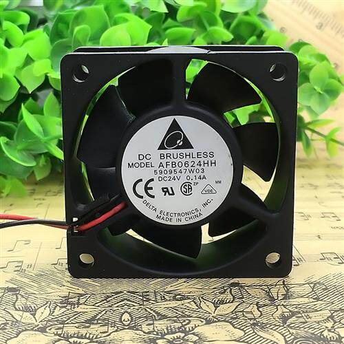 6025 AFB0624HH 24V 0.14A 6CM变频器风扇60*60*25MM