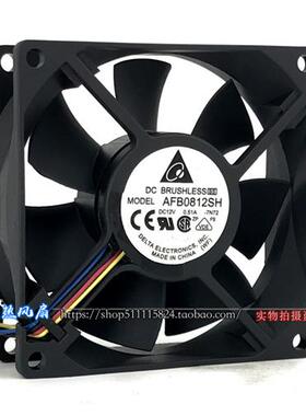AFB0812SH F00 12V 0.51A双滚珠PWM调速机箱8CM散热风扇8025